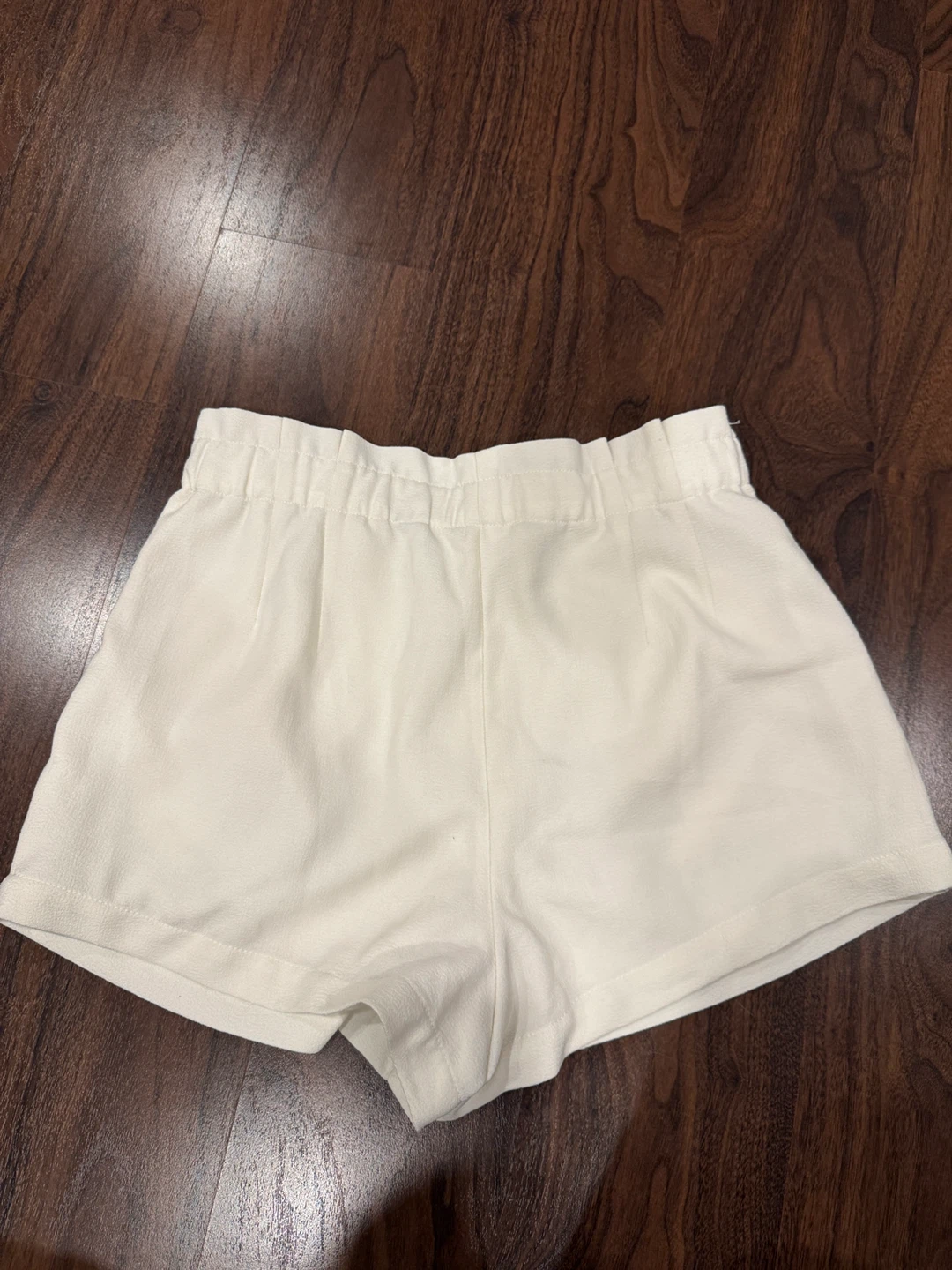 DYNAMITE White Satin-Lined High Waisted Shorts - Size M - photo 2