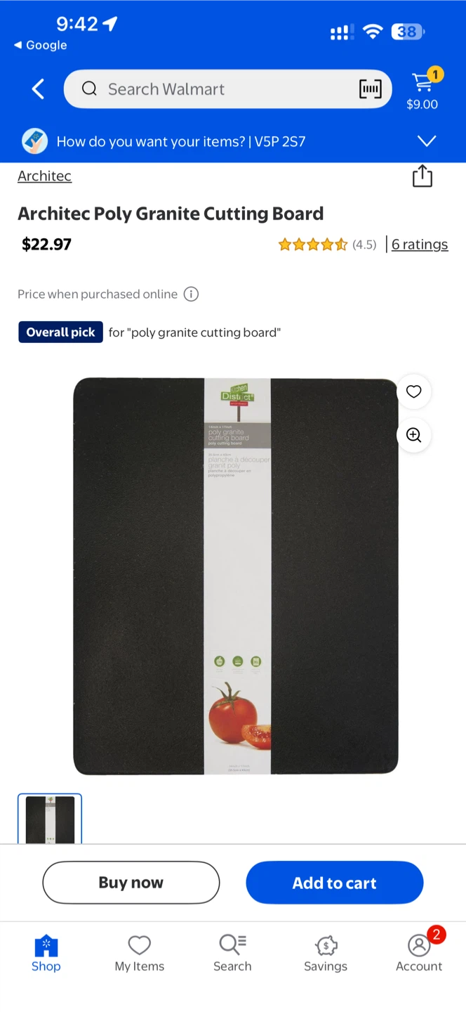 Architec Poly Granite Cutting Board