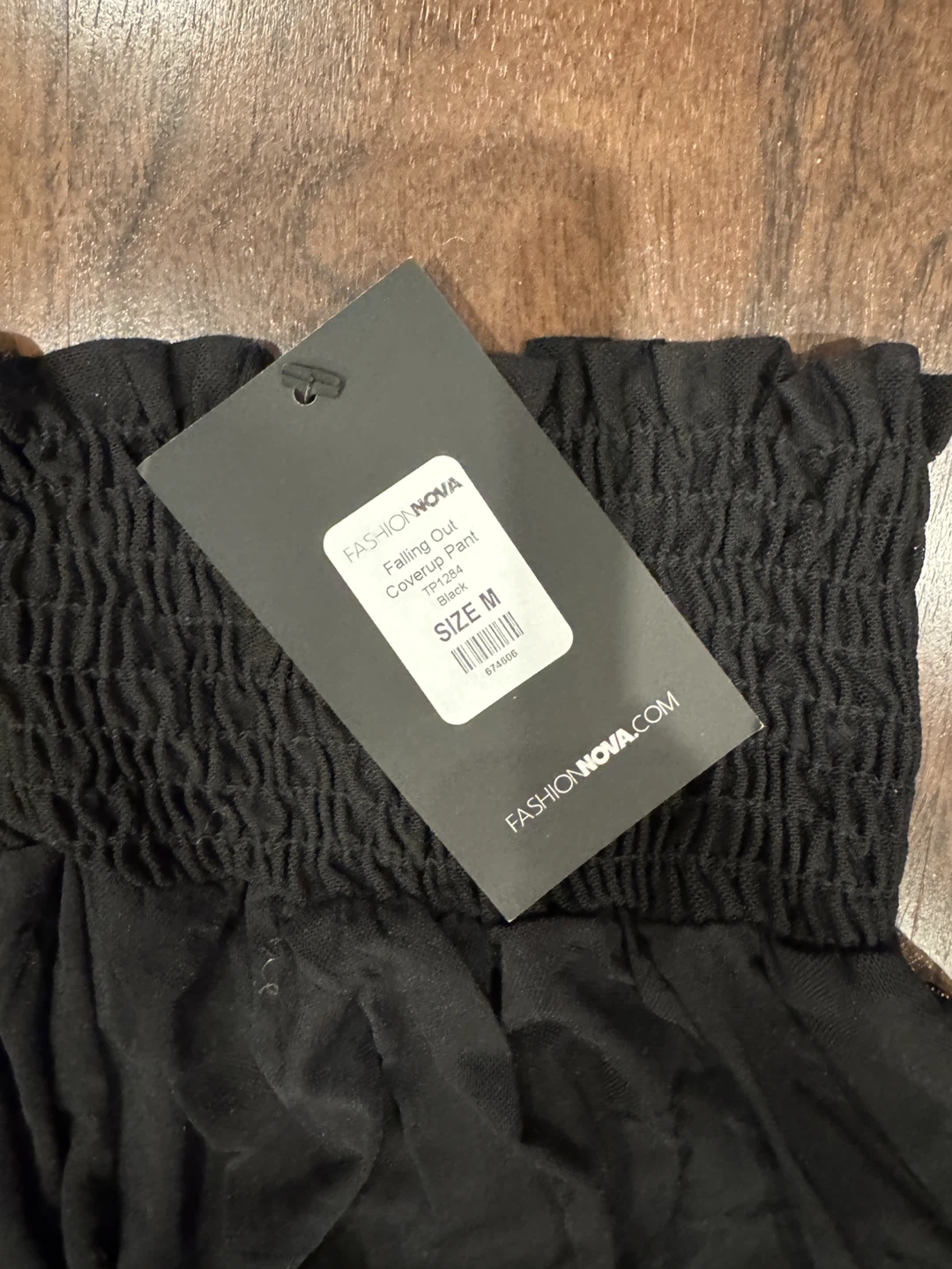 Fashion Nova Black Swim Coverup Pants - Size M - photo 2