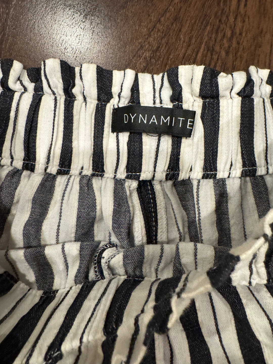 DYNAMITE Black & White Striped Culottes - Size M - photo 2
