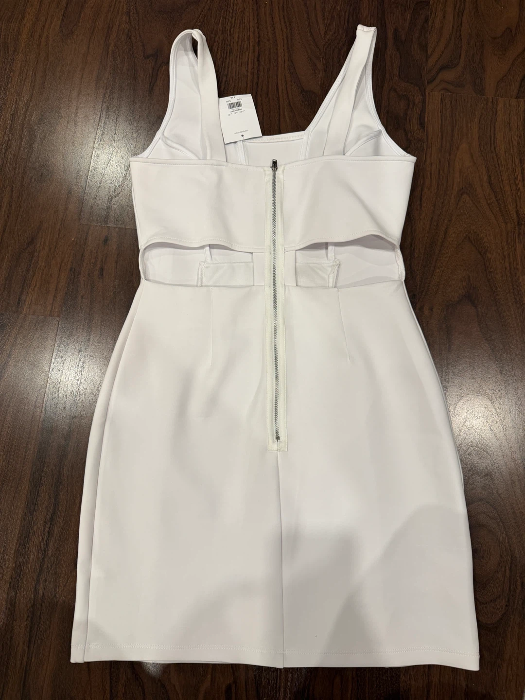 Topshop White Cutout Mini Dress - Size 8 - photo 2