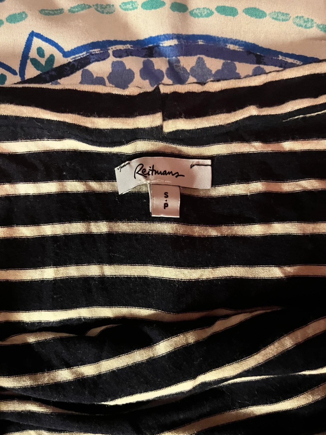 Reitmans Striped Fold-Over Top Size S - photo 2