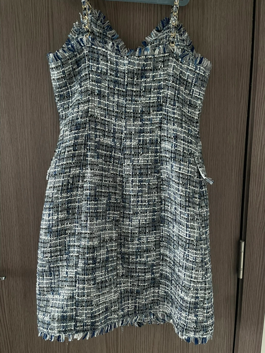 Tweed Dress with Gold Buttons - photo 5