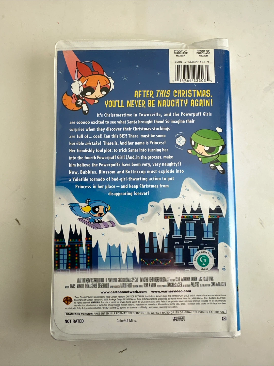 The Powerpuff Girls 'Twas the Fight Before Christmas VHS - photo 2