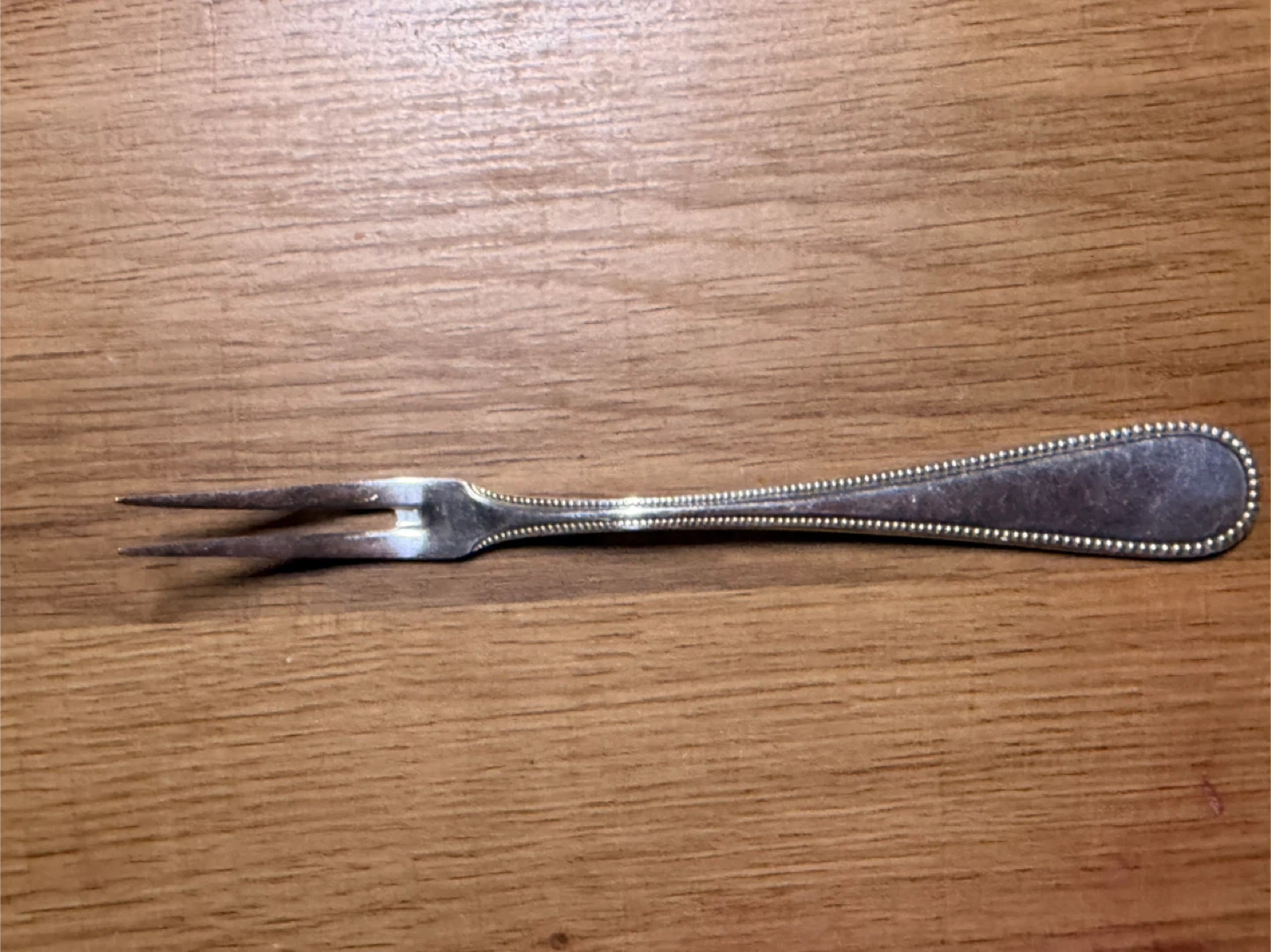 Vintage Silver Plated Pastry Fork - photo 2