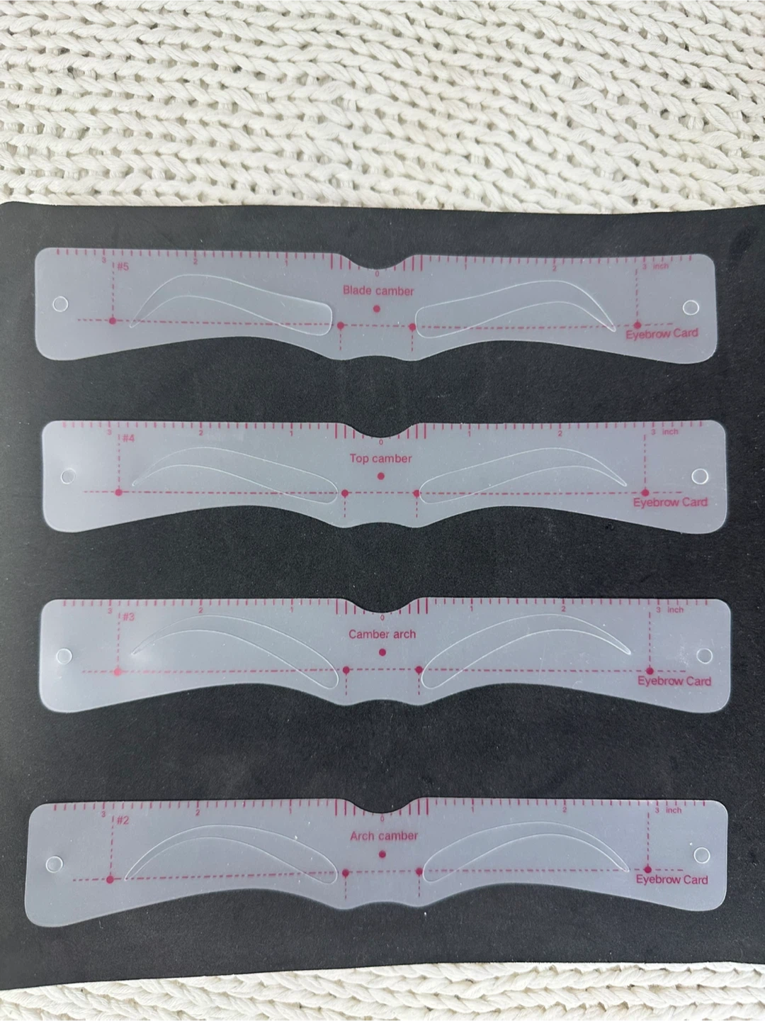 Eyebrow Stencil Shaping 10 Piece Set High Curved Arch - photo 5