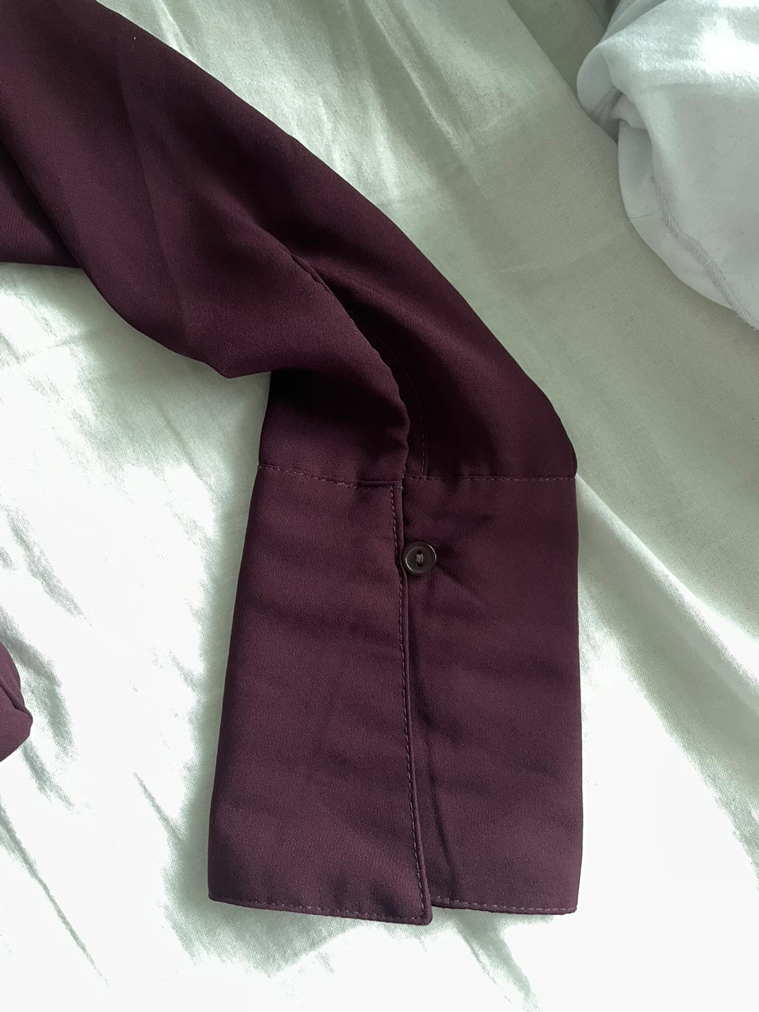 Button Front Knot Purple Top - photo 3