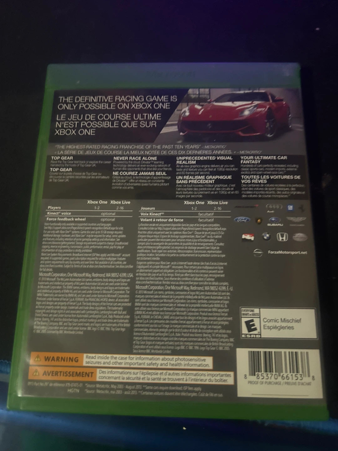 Xbox One Forza Motorsport 5 Game - photo 2