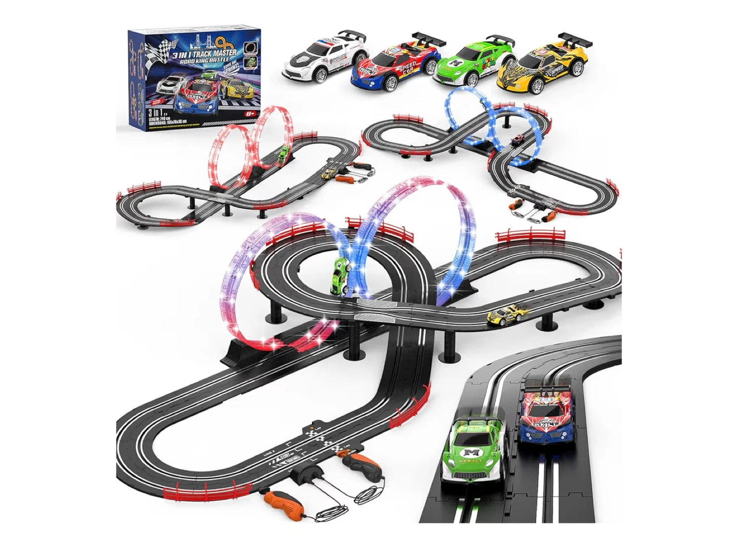 Kids Electric Race Car Track Set