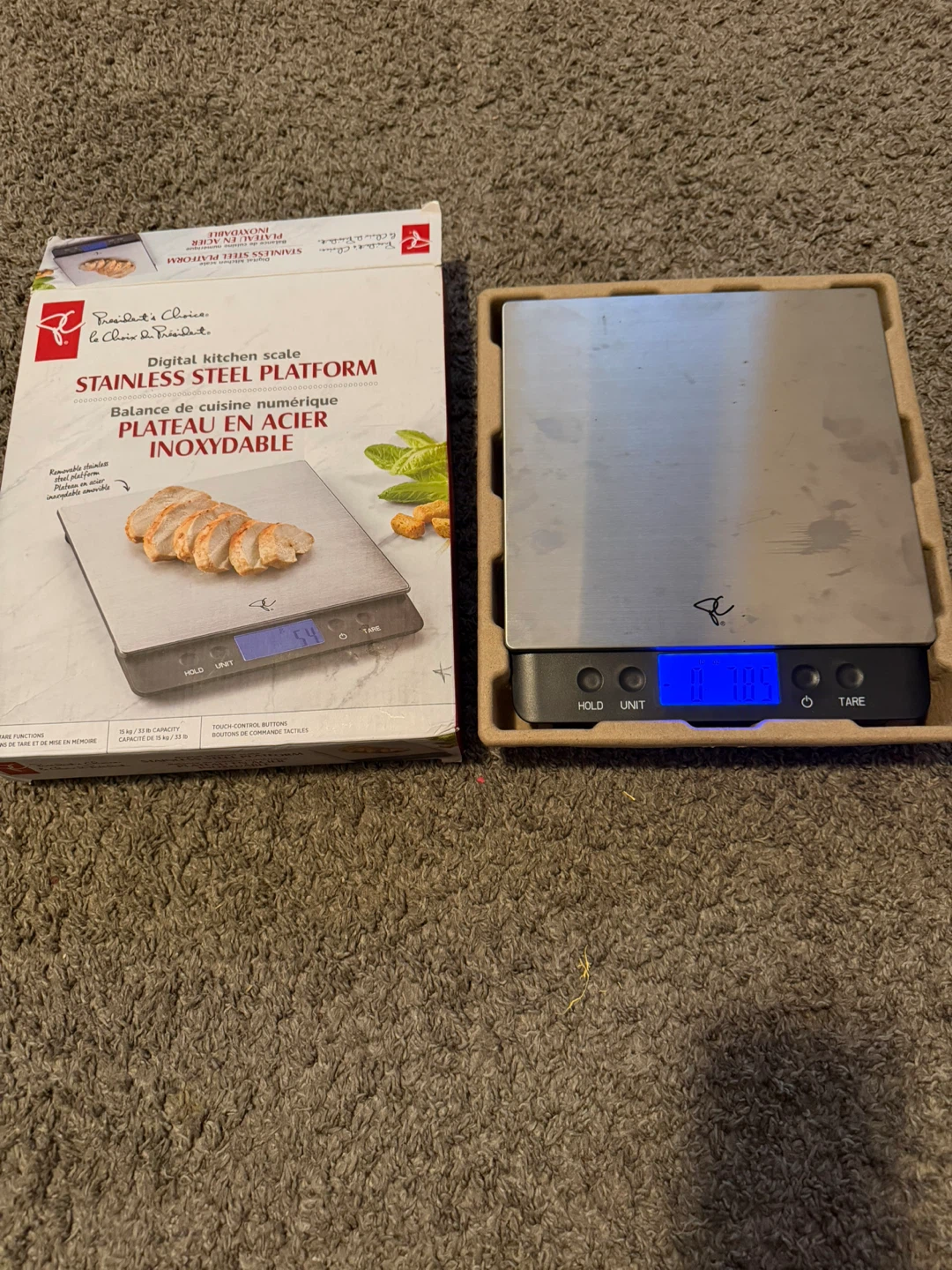 President's Choice Digital Kitchen Scale - Stainless Steel - photo 2
