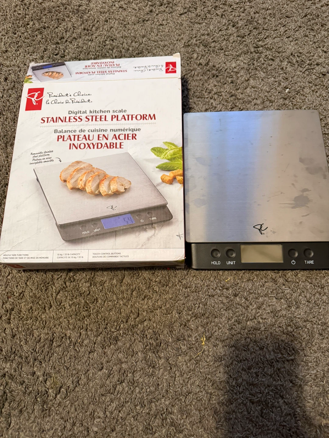 President's Choice Digital Kitchen Scale - Stainless Steel