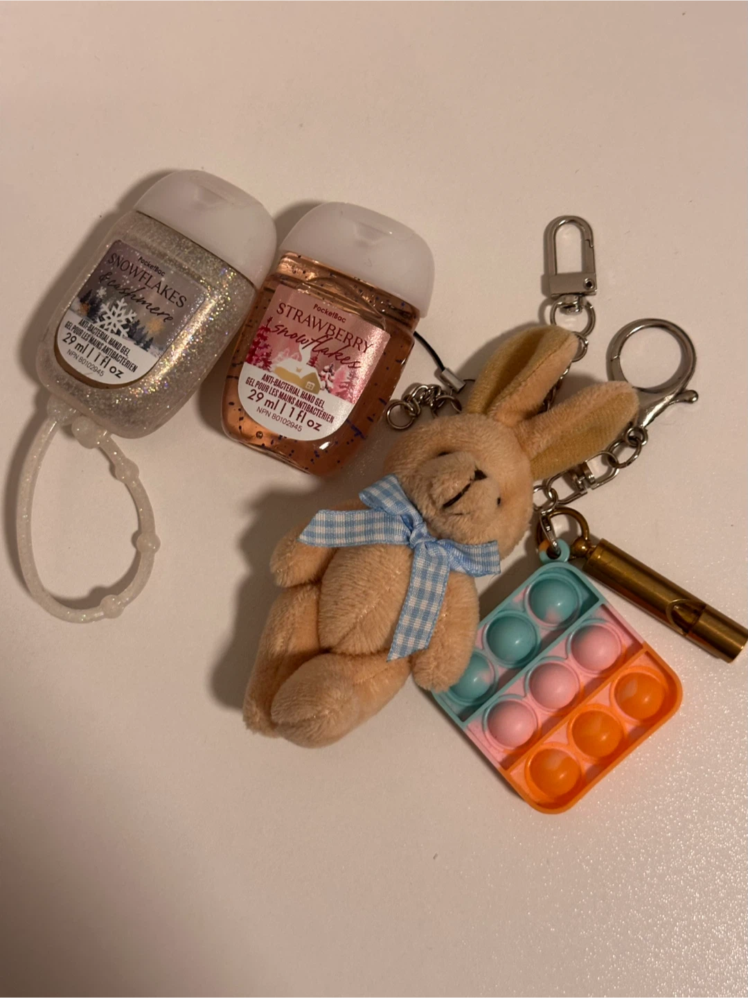 A bunch of keychains