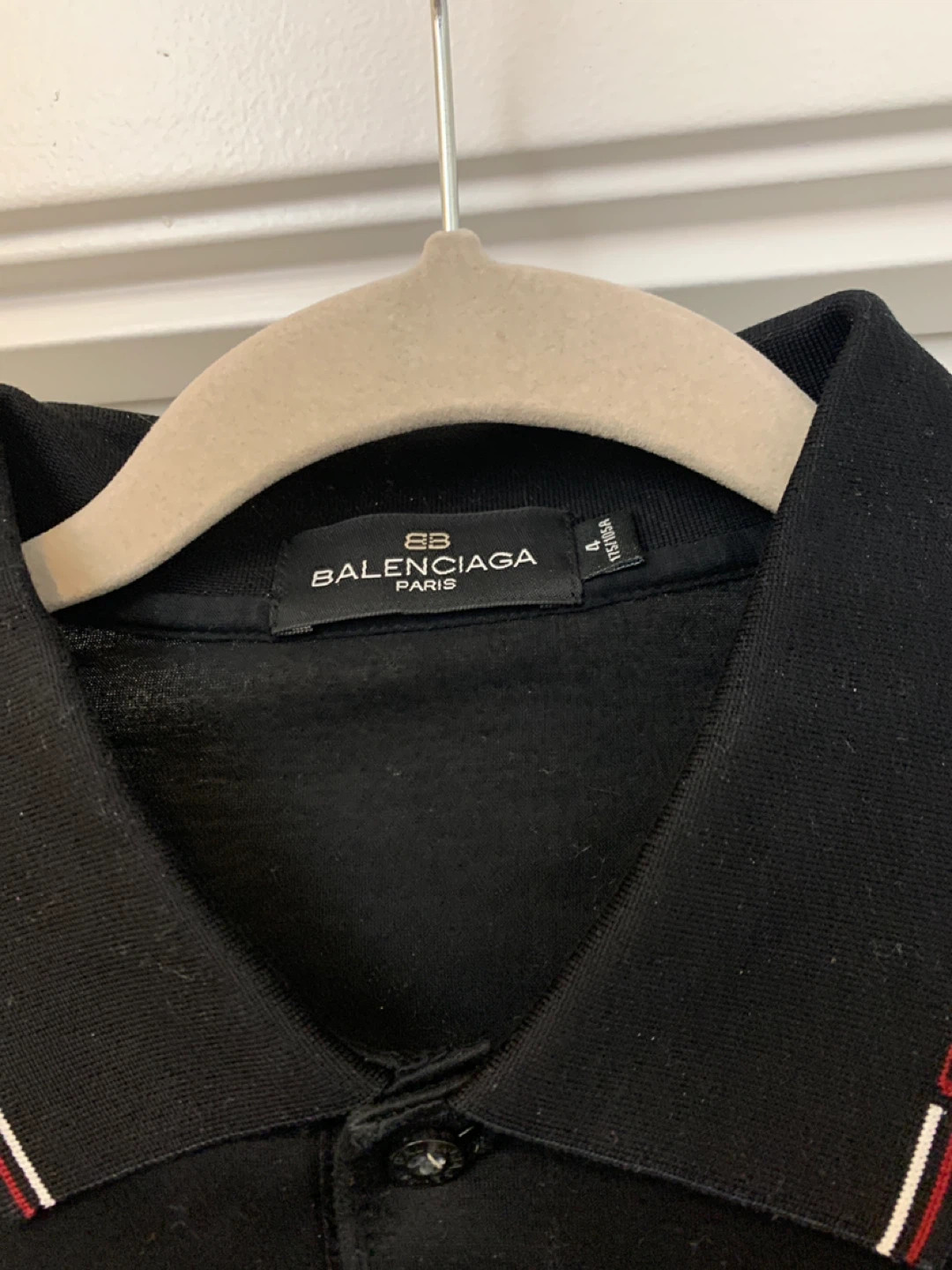 Balenciaga Paris Long Sleeve Polo Shirt Size 4 - photo 2
