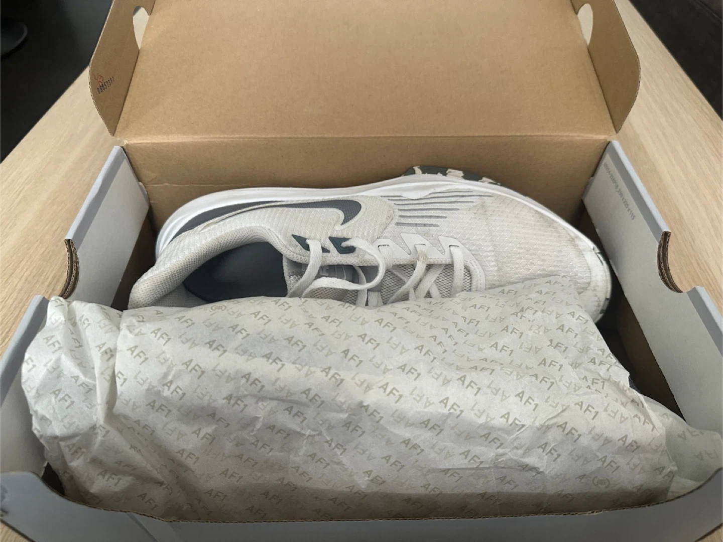 Nike Air Force 1 White Basketball Shoes - photo 2