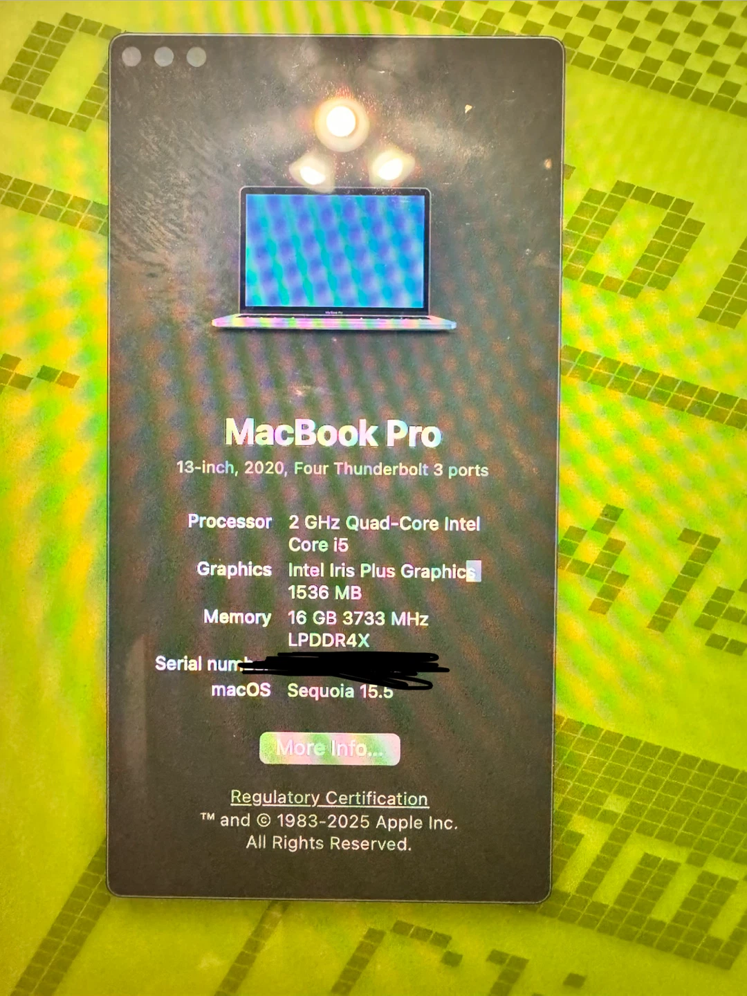 Apple MacBook Pro 13-inch 2020 - photo 2