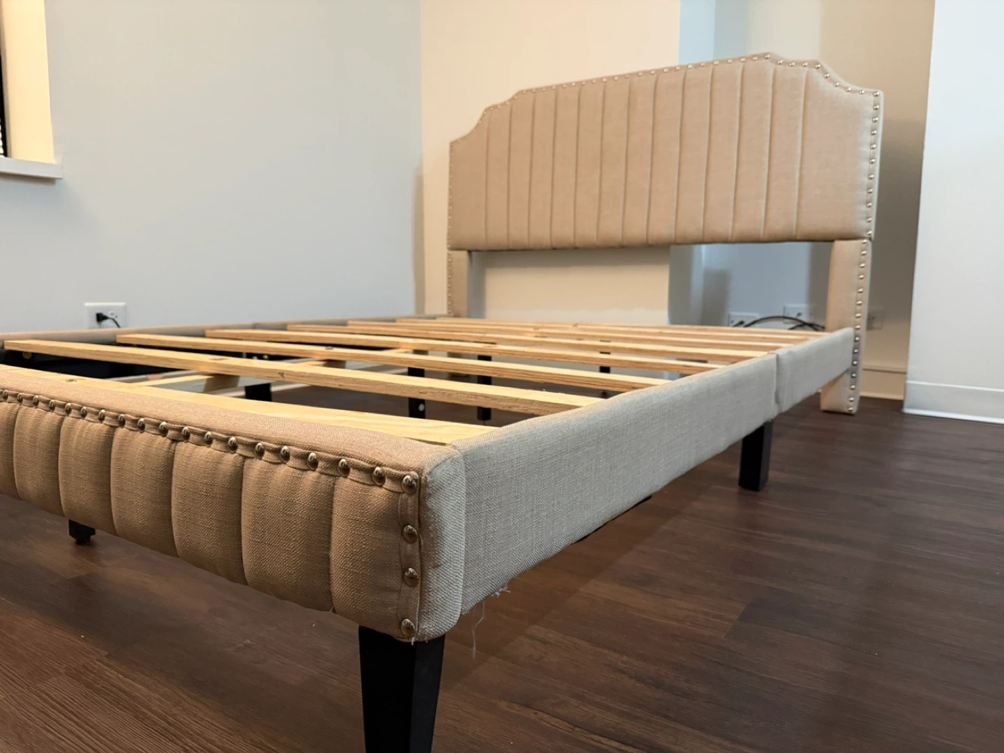 Queen Bed Frame + Molblly 10” Memory Foam Mattress - photo 2