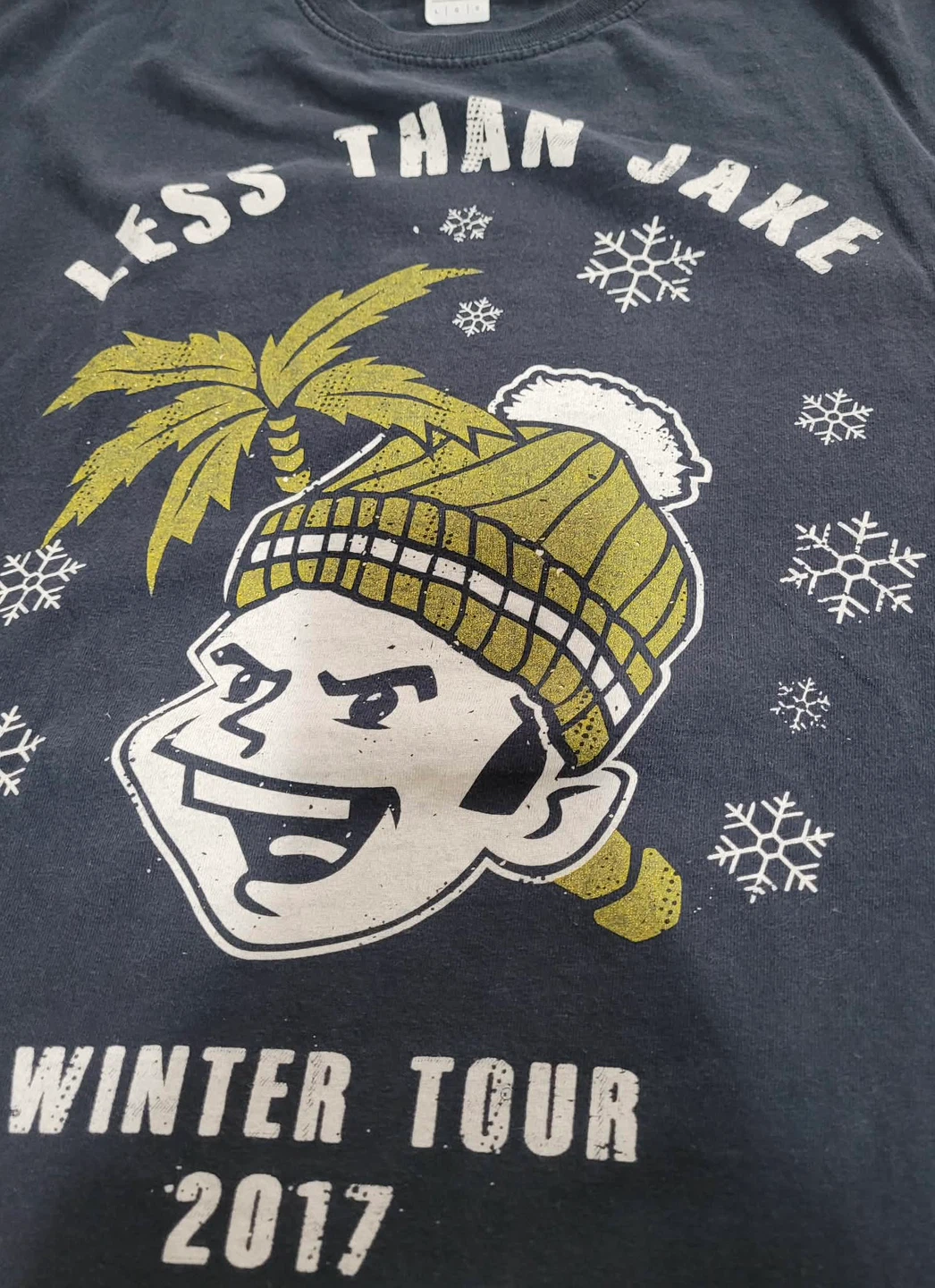 Vintage  Less Than Jake band Winter Tour 2017 T-Shirt Size Large - photo 4