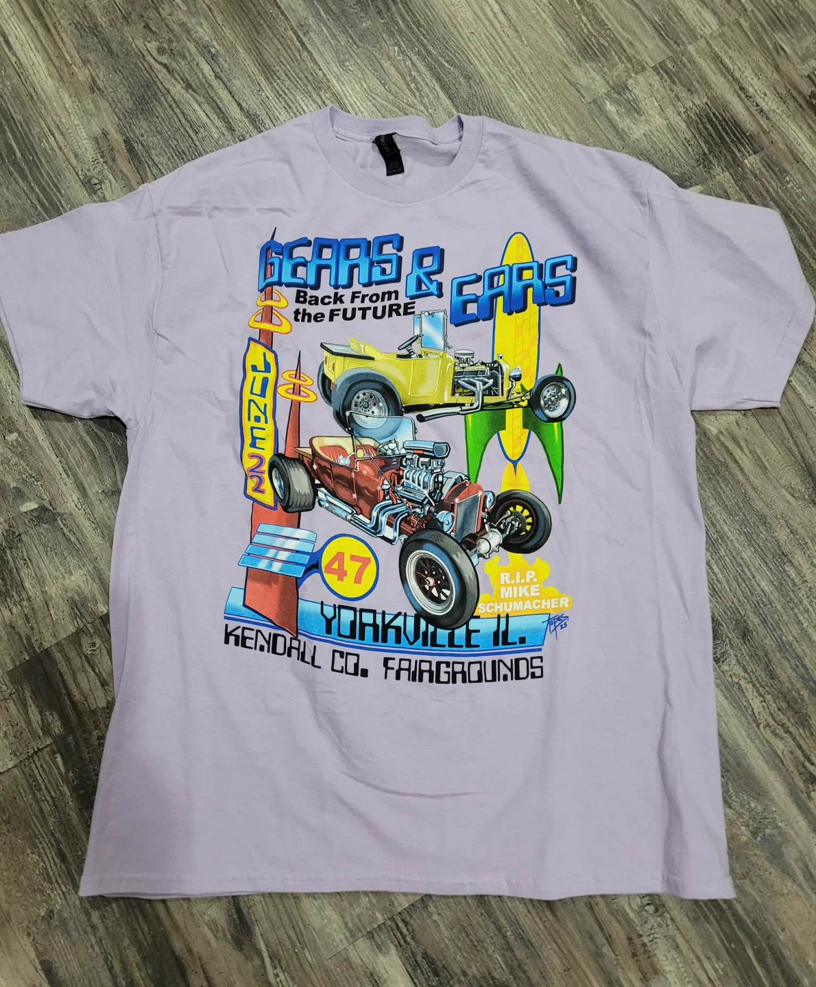 2022 Gears & Ears Car Show t shirt size XL