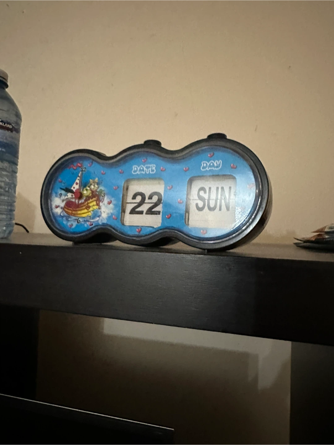 Flip Clock with Cartoon Design