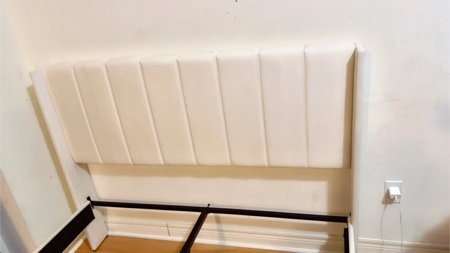 Full Size Upholstered Bed Frame with Headboard - photo 4