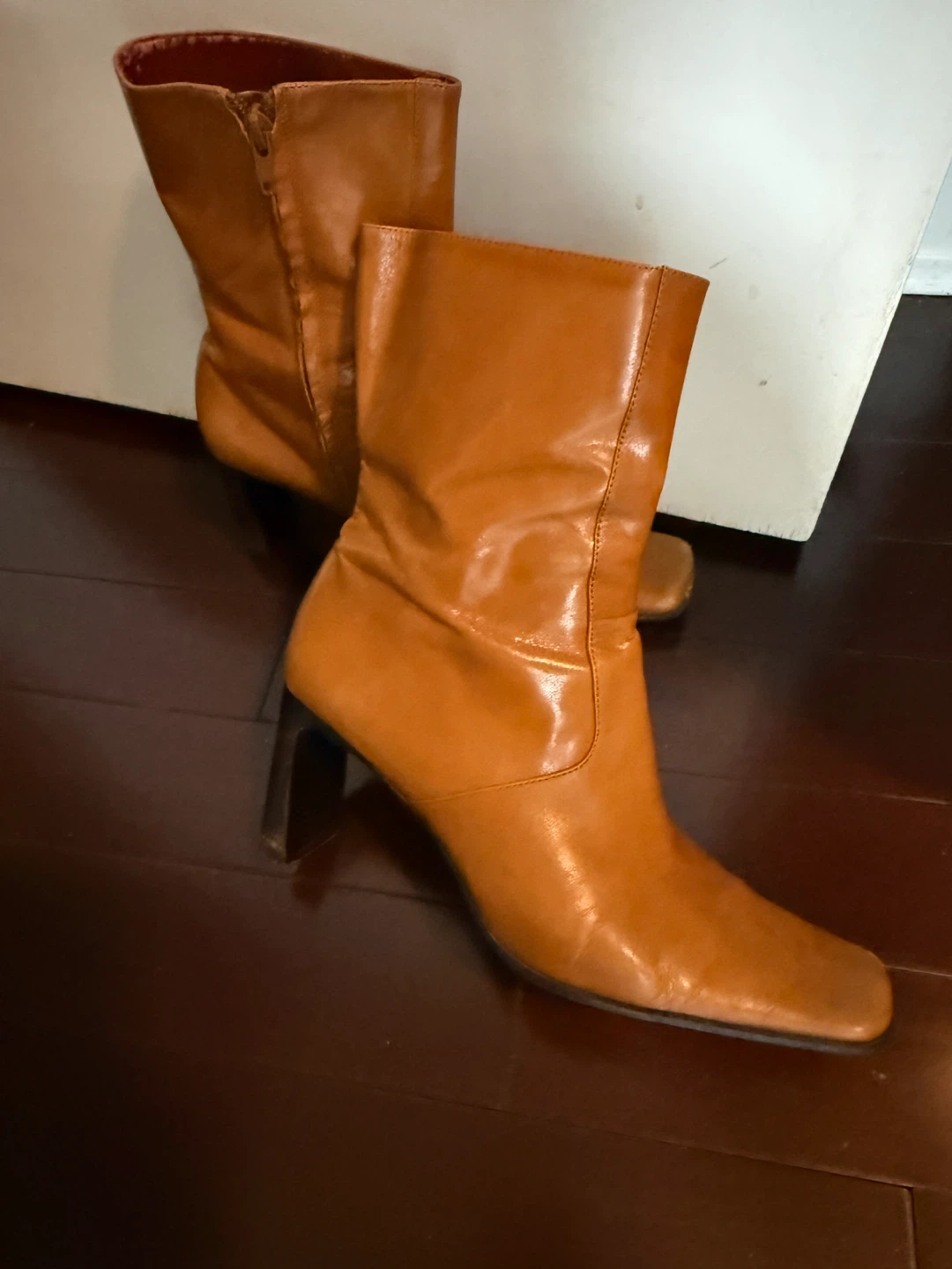 Women's Brown Leather Ankle Boots - photo 3