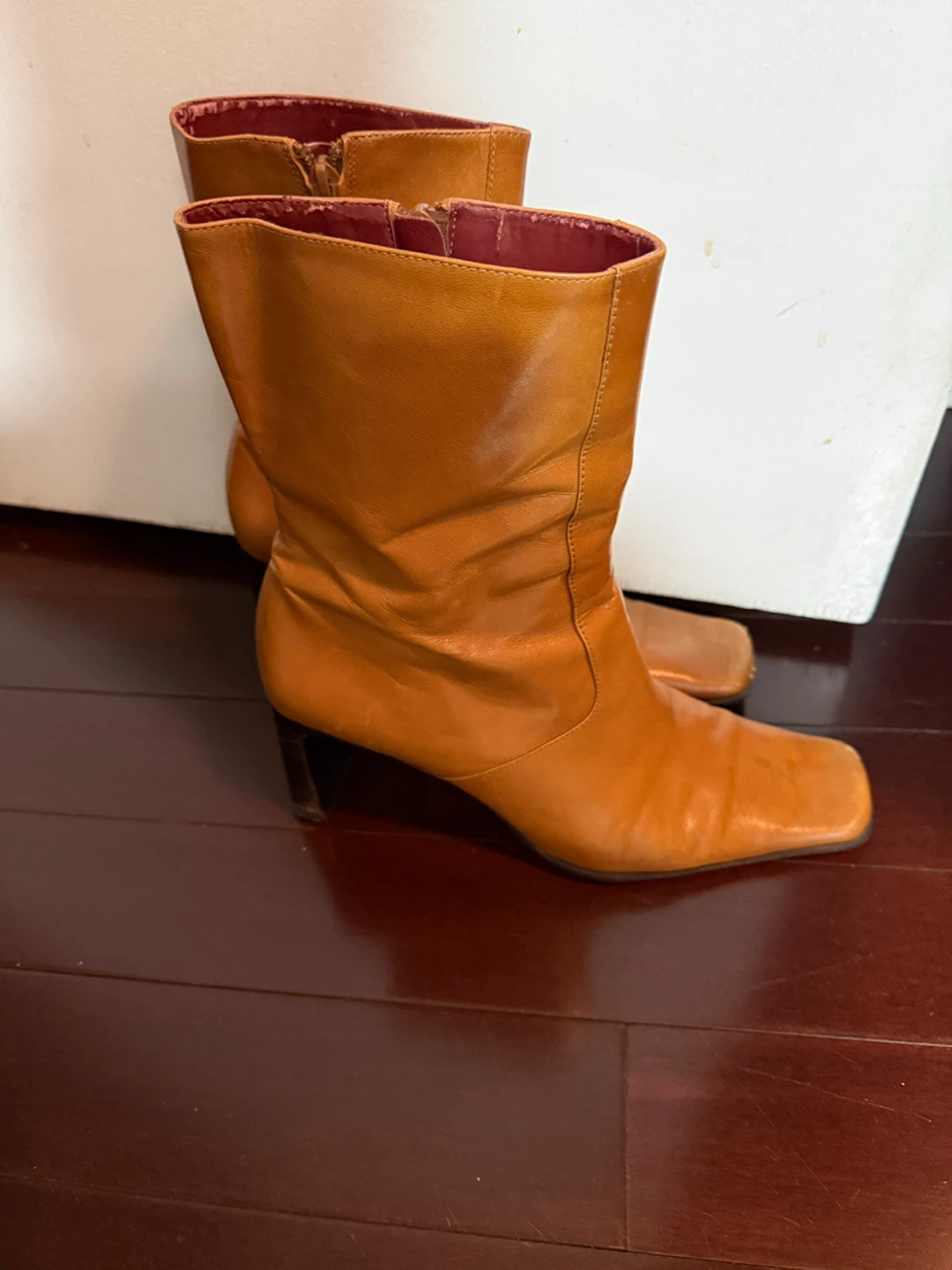 Women's Brown Leather Ankle Boots - photo 4