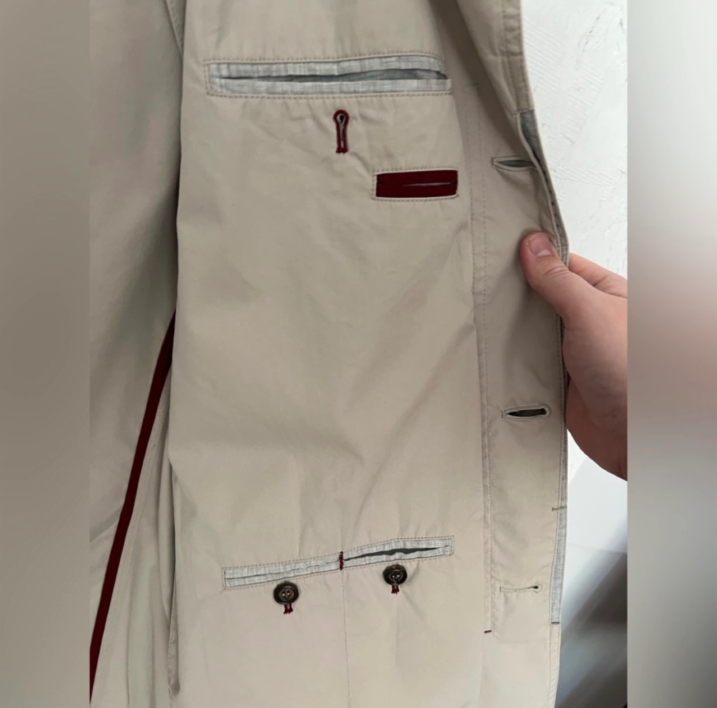 Brunello Cucinelli Tan Trench Coat (Sz L / Euro 52) - photo 5