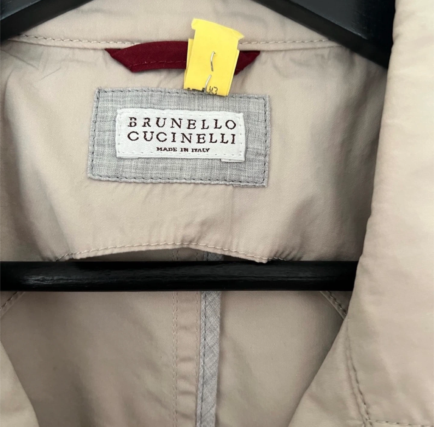 Brunello Cucinelli Tan Trench Coat (Sz L / Euro 52) - photo 3