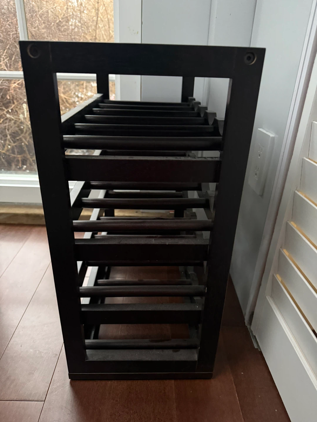 Dark Wood Wine Rack - photo 2