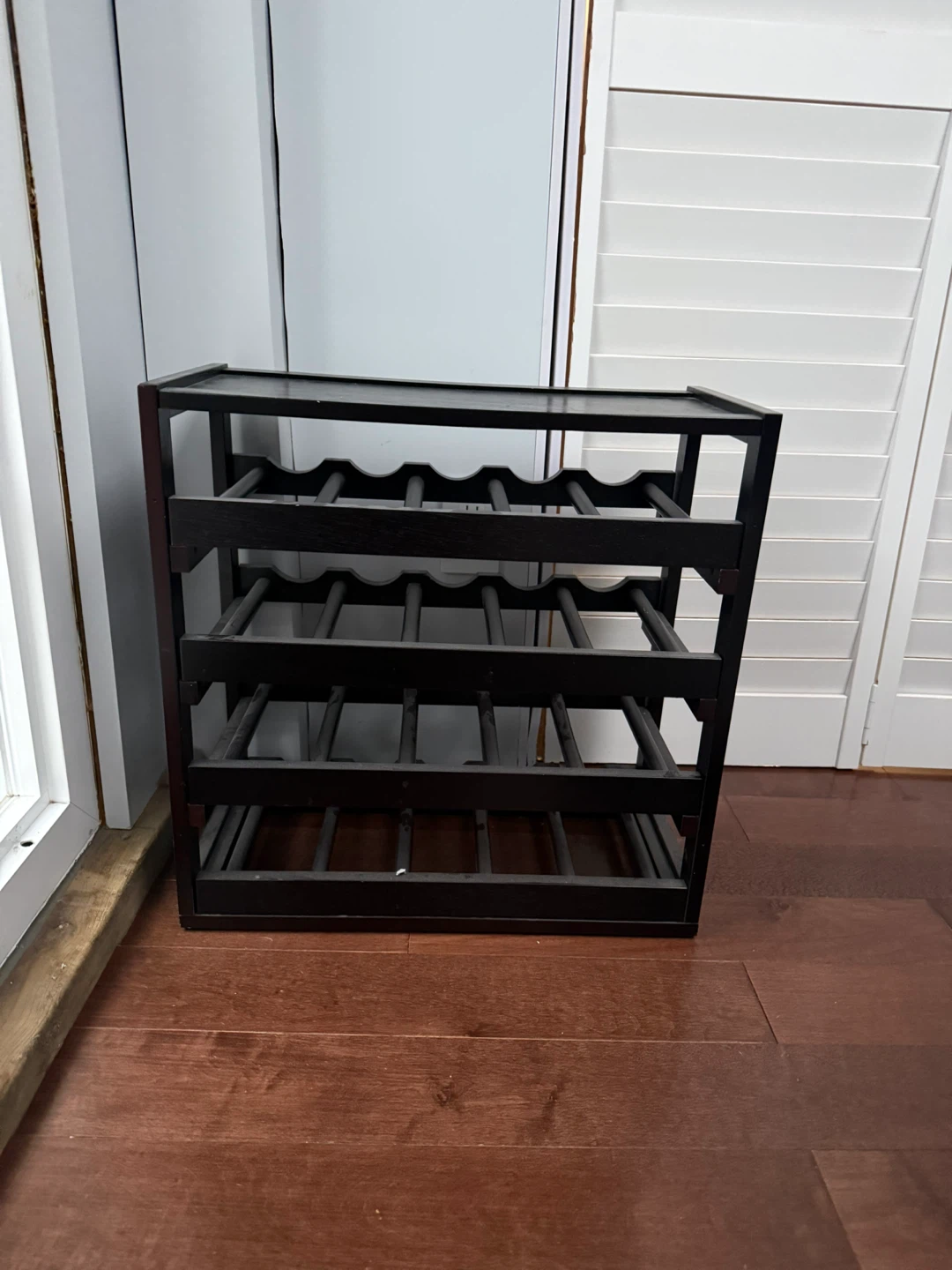 Dark Wood Wine Rack - photo 3