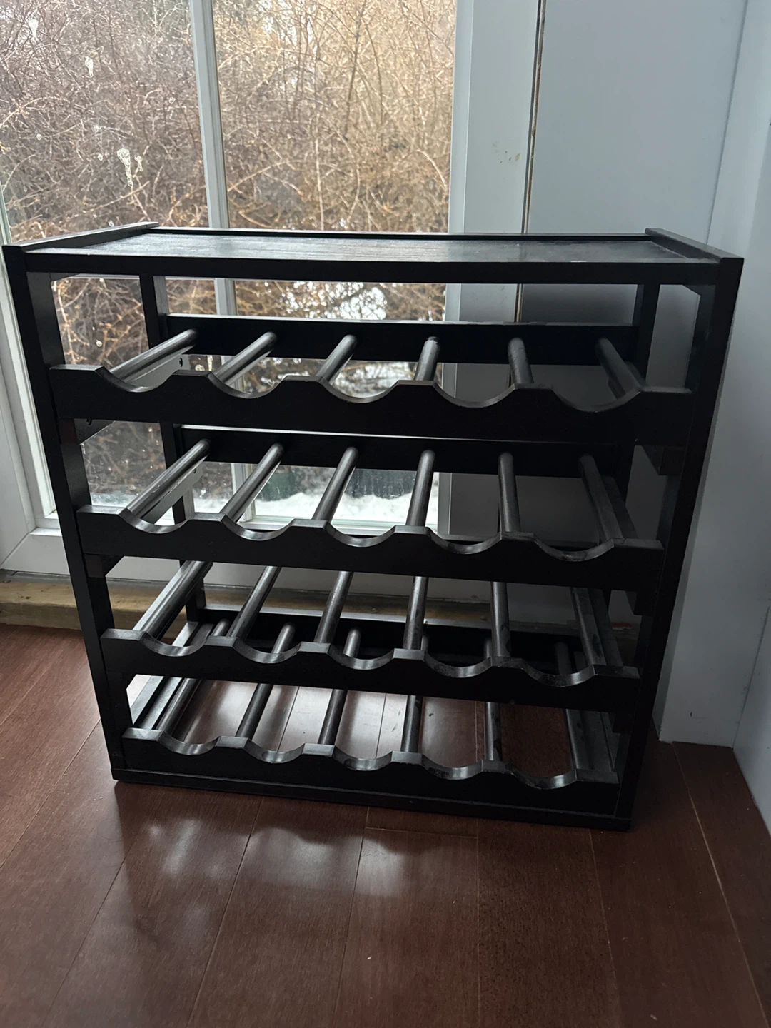 Dark Wood Wine Rack - photo 4