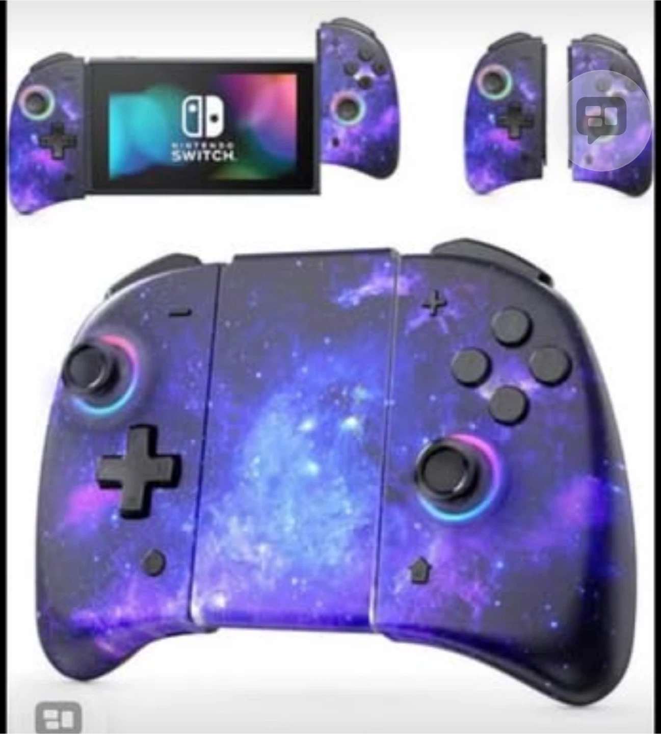 Nintendo Switch Grip Controller - Galaxy Design - photo 3