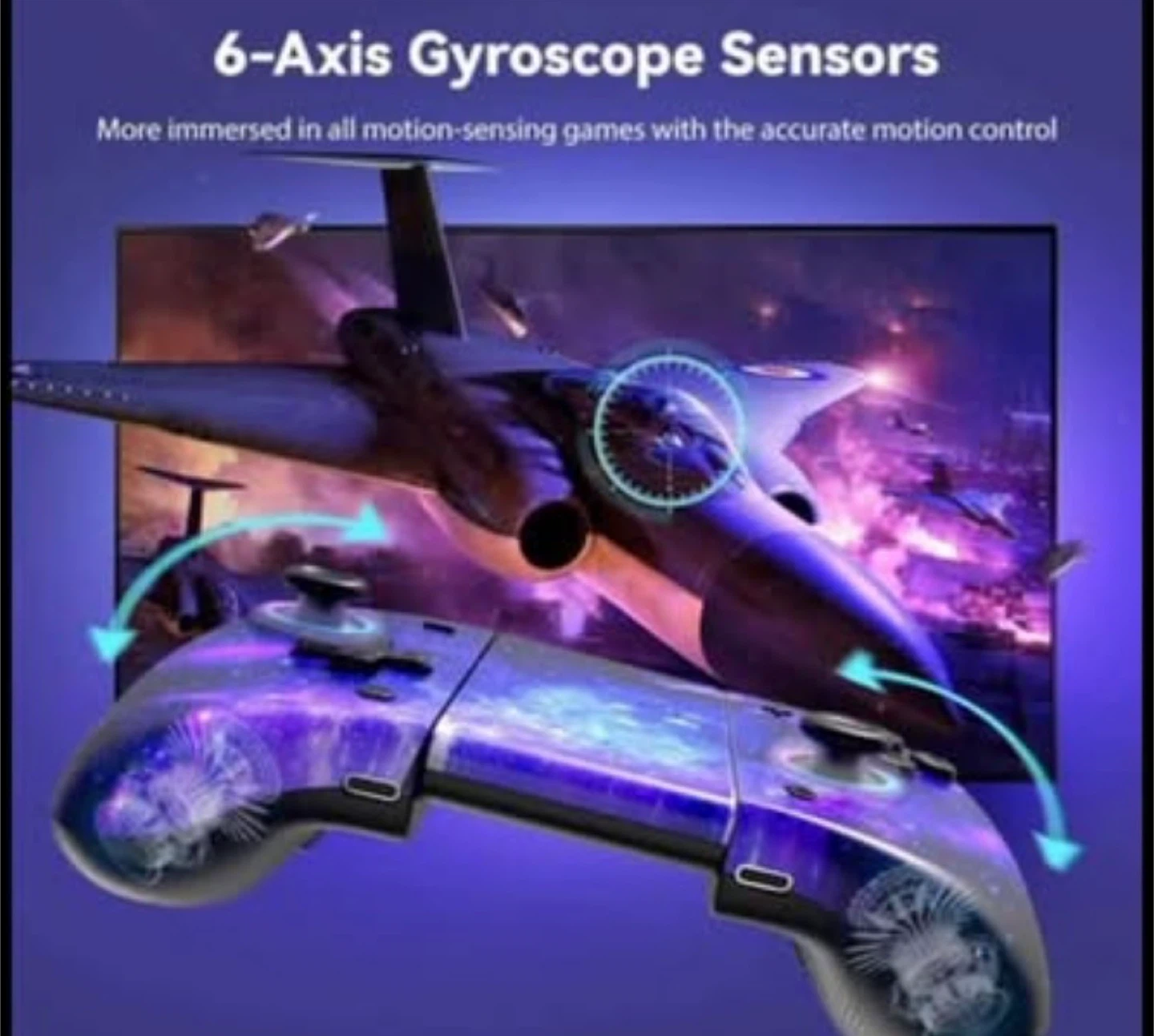 Nintendo Switch Grip Controller - Galaxy Design - photo 2