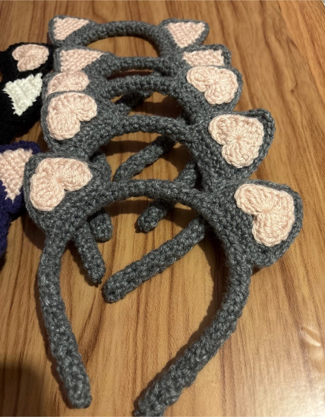 Handmade Crochet Cat Ear Headbands - photo 3