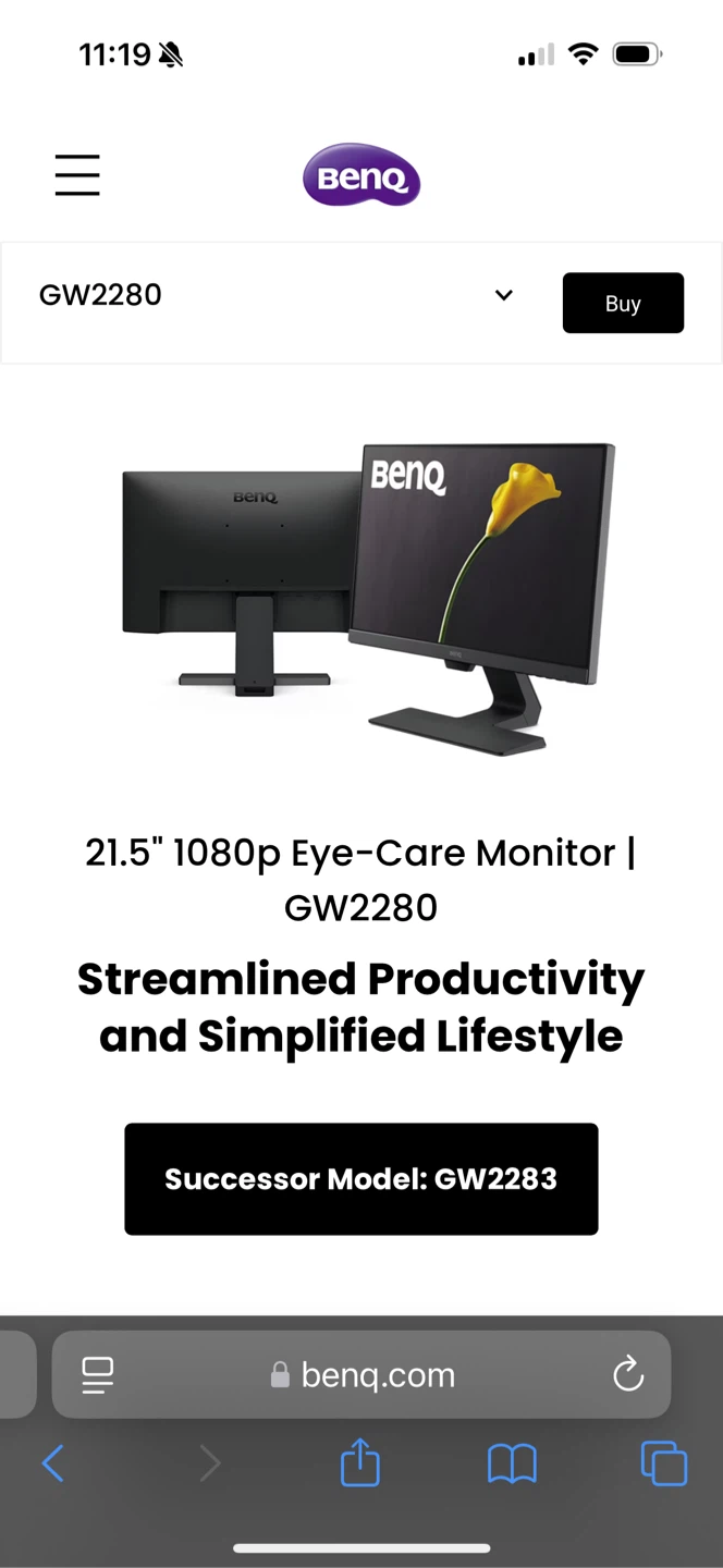 BenQ GW2280 21.5" 1080p Eye-Care Monitor