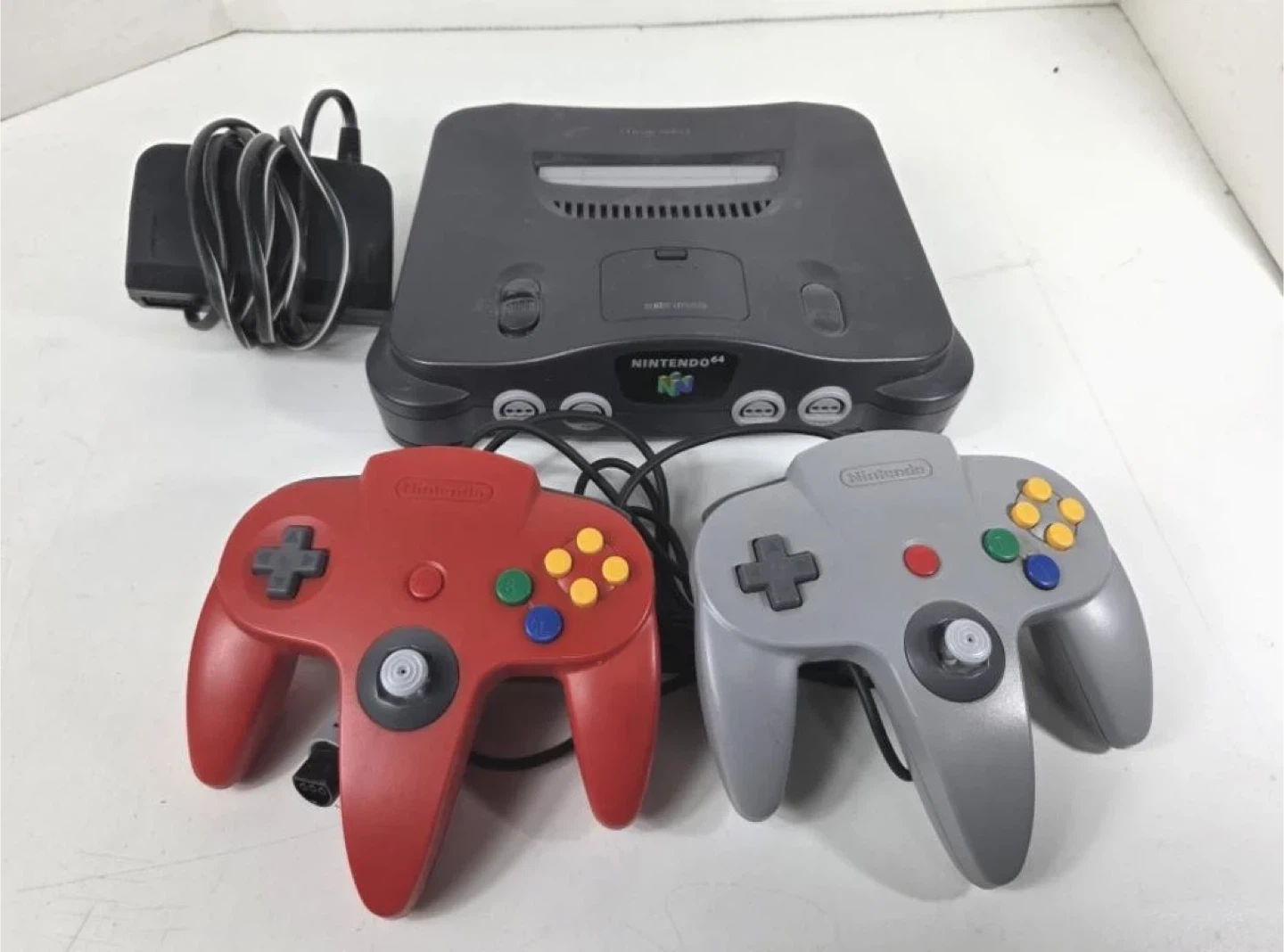 Nintendo N64 Console with 2 Controllers and 5 Games