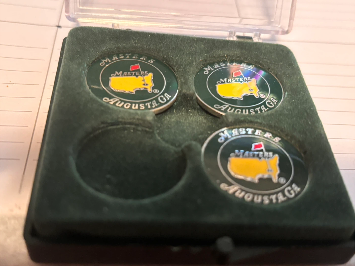 Masters Augusta GA Golf Ball Markers Set - photo 2