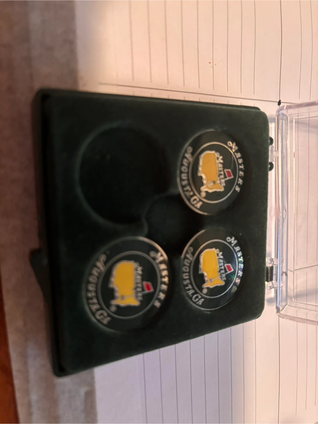 Masters Augusta GA Golf Ball Markers Set - photo 3