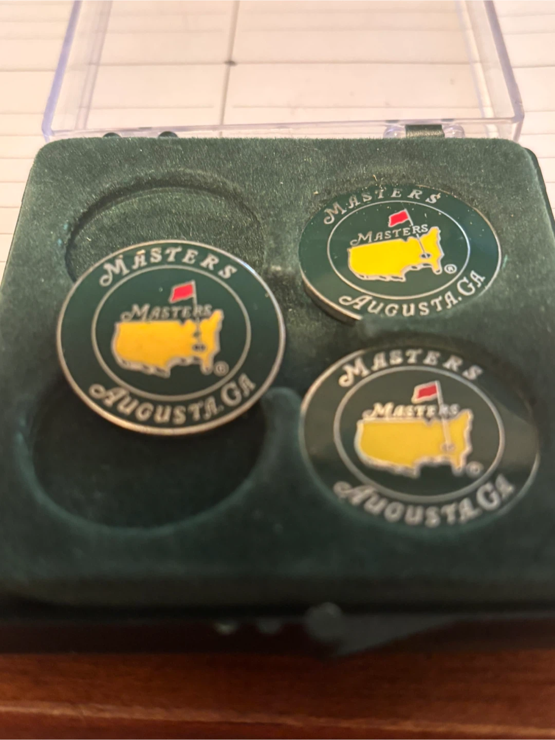 Masters Augusta GA Golf Ball Markers Set