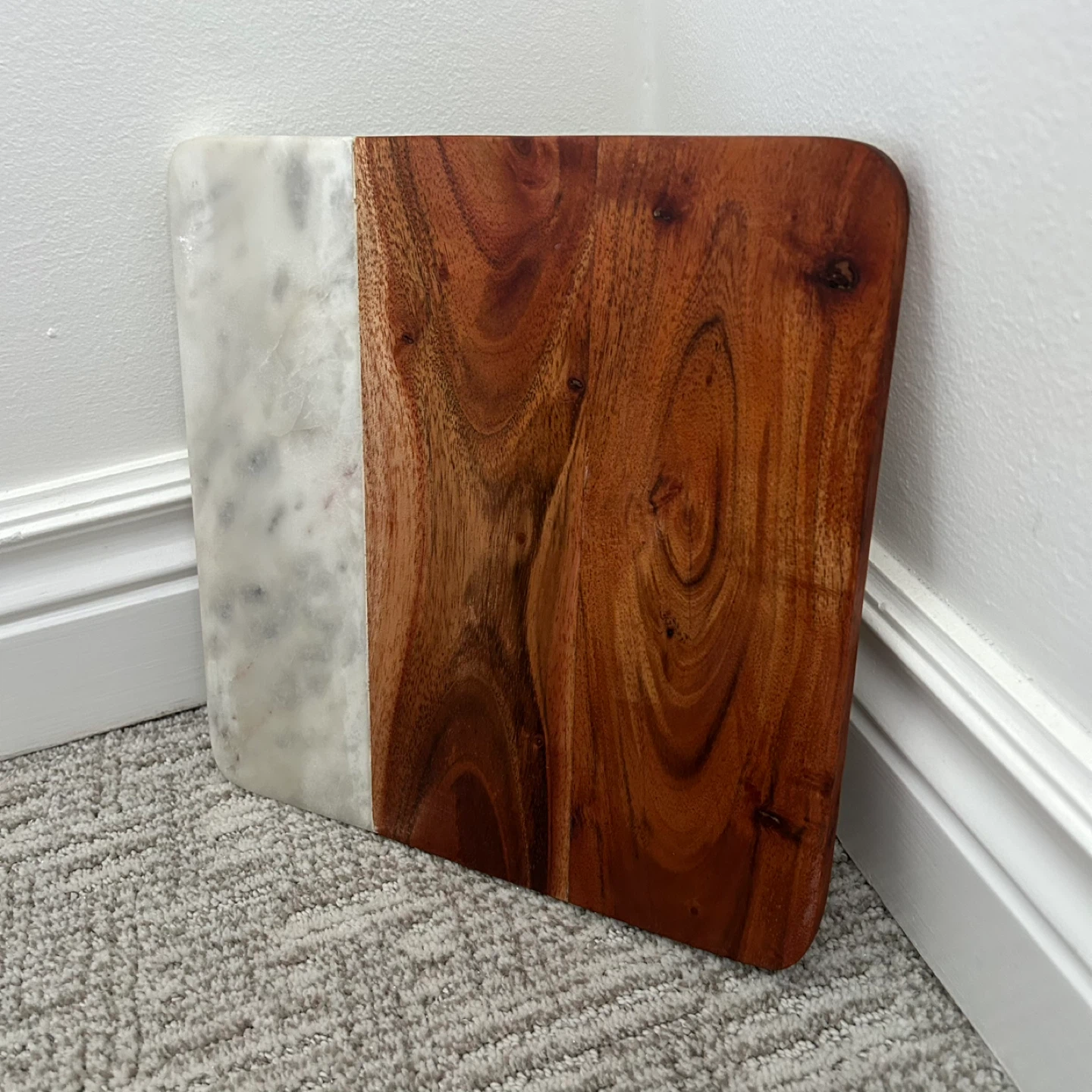 Cherry Wood And Marble Cutting Board - photo 3
