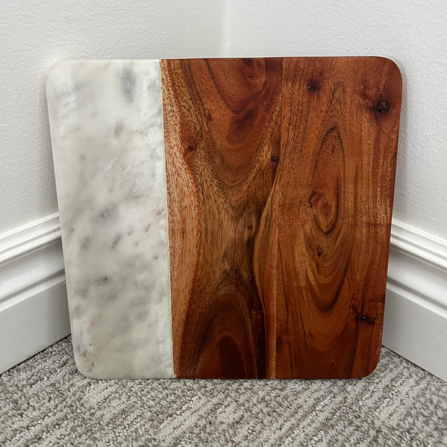 Cherry Wood And Marble Cutting Board - photo 2