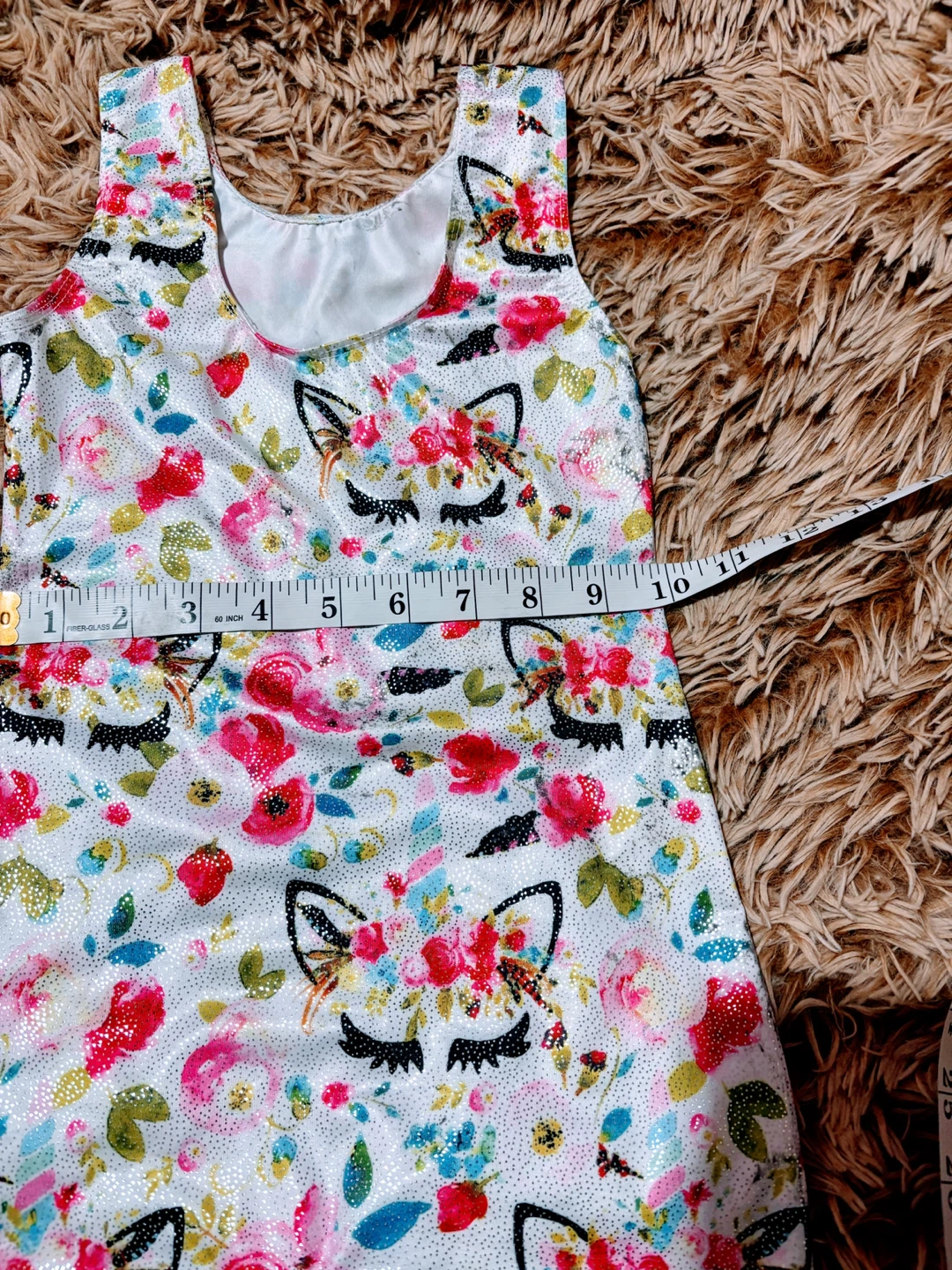 Girls' Size 110 Unicorn Floral Leotard - photo 2