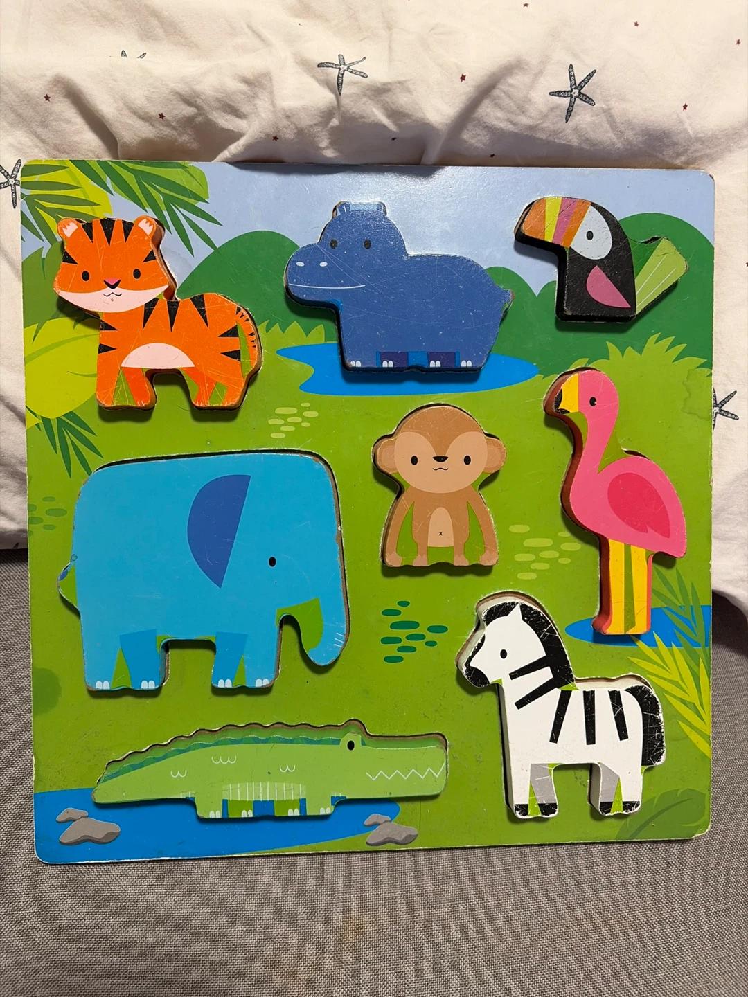 Wooden Animal Puzzle Board