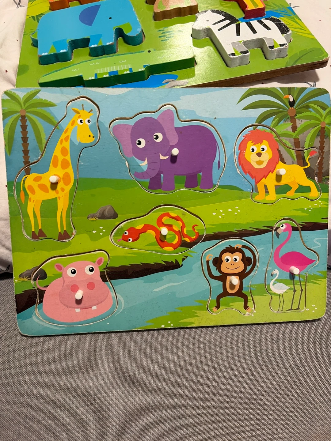 Wooden Animal Puzzle for Toddlers