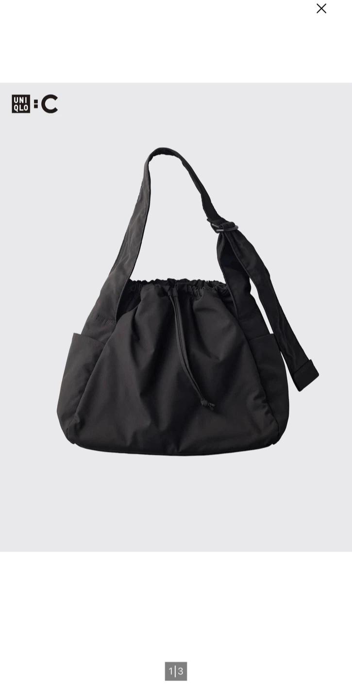 UNIQLO soft shoulder bag - black - photo 3