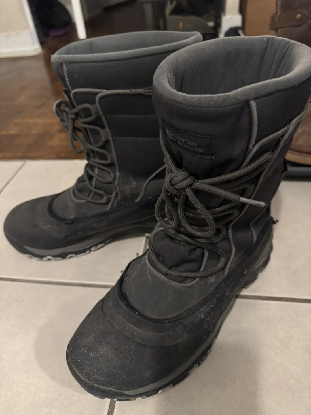 Mountain Warehouse Black Winter Boots Size 9 - photo 2