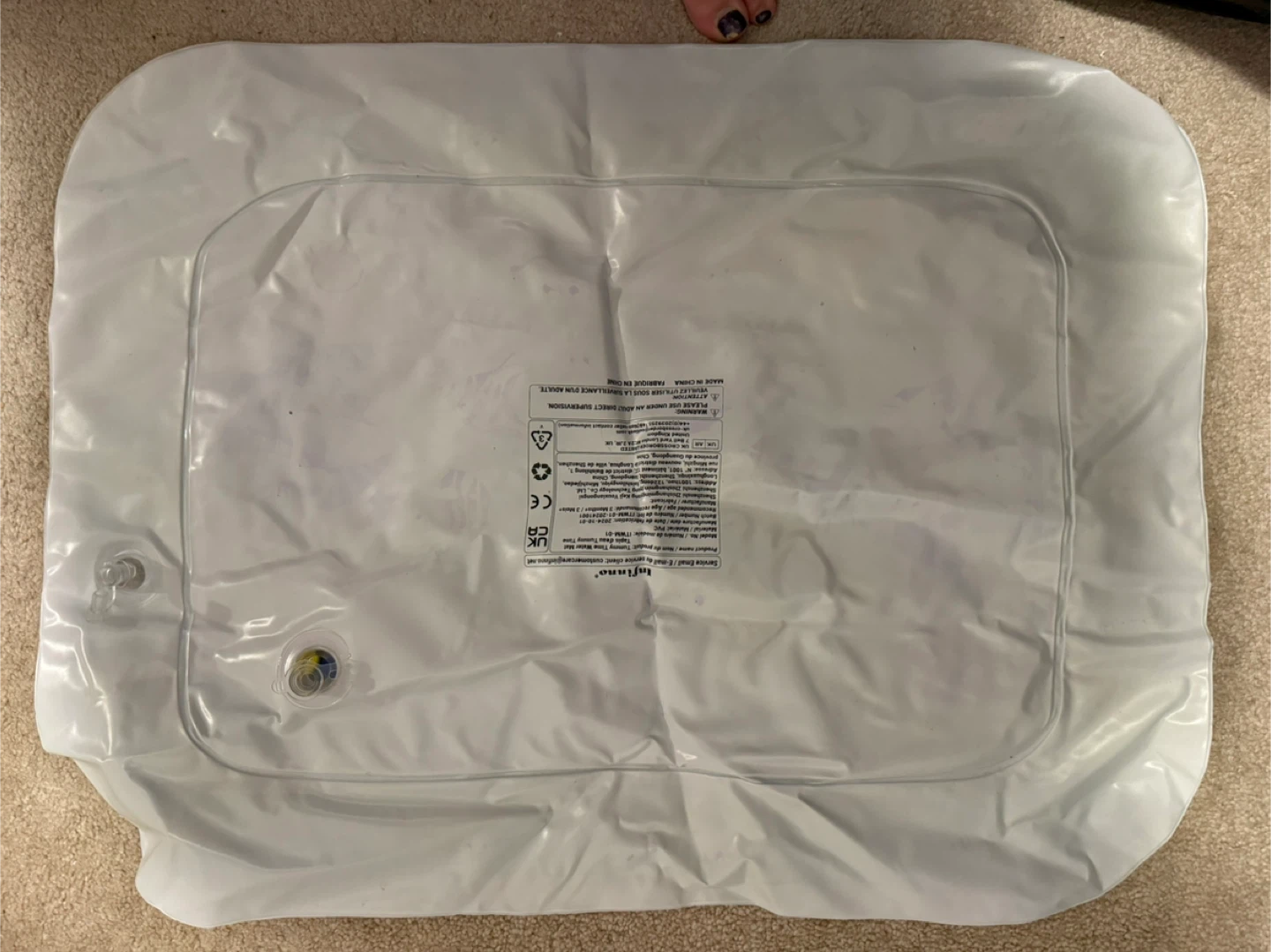 Baby Water Play Mat - Inflatable Tummy Time Toy - photo 2