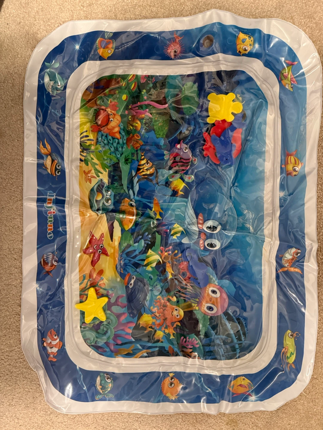Baby Water Play Mat - Inflatable Tummy Time Toy