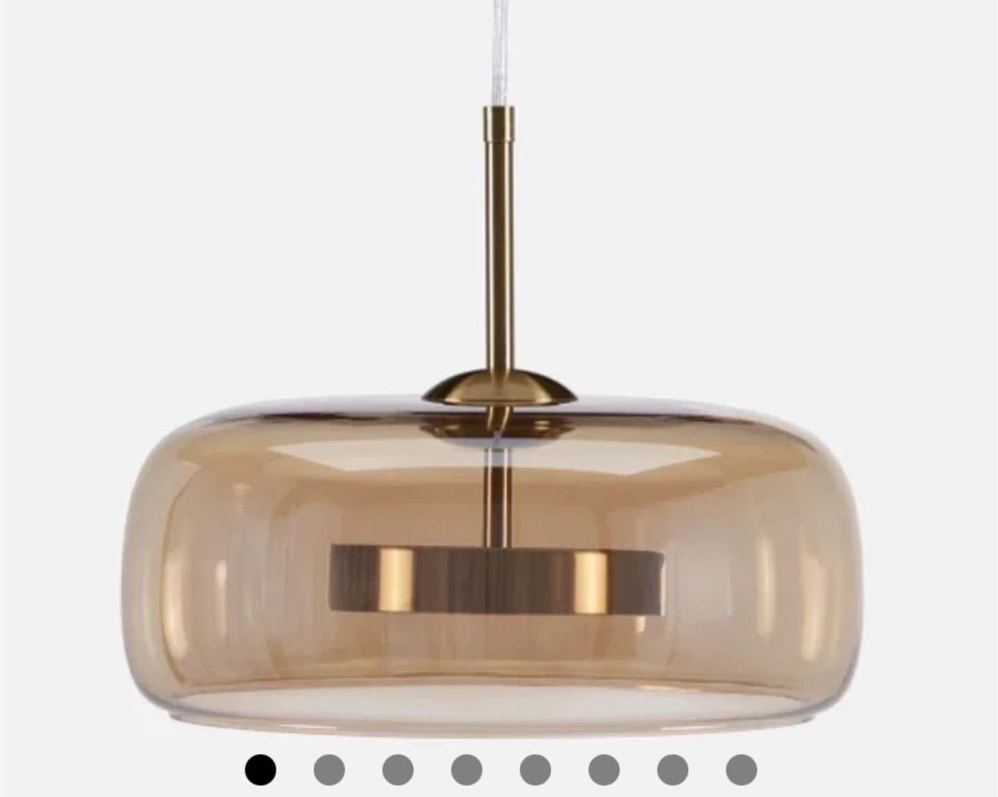 Amber Glass Pendant Light Fixture