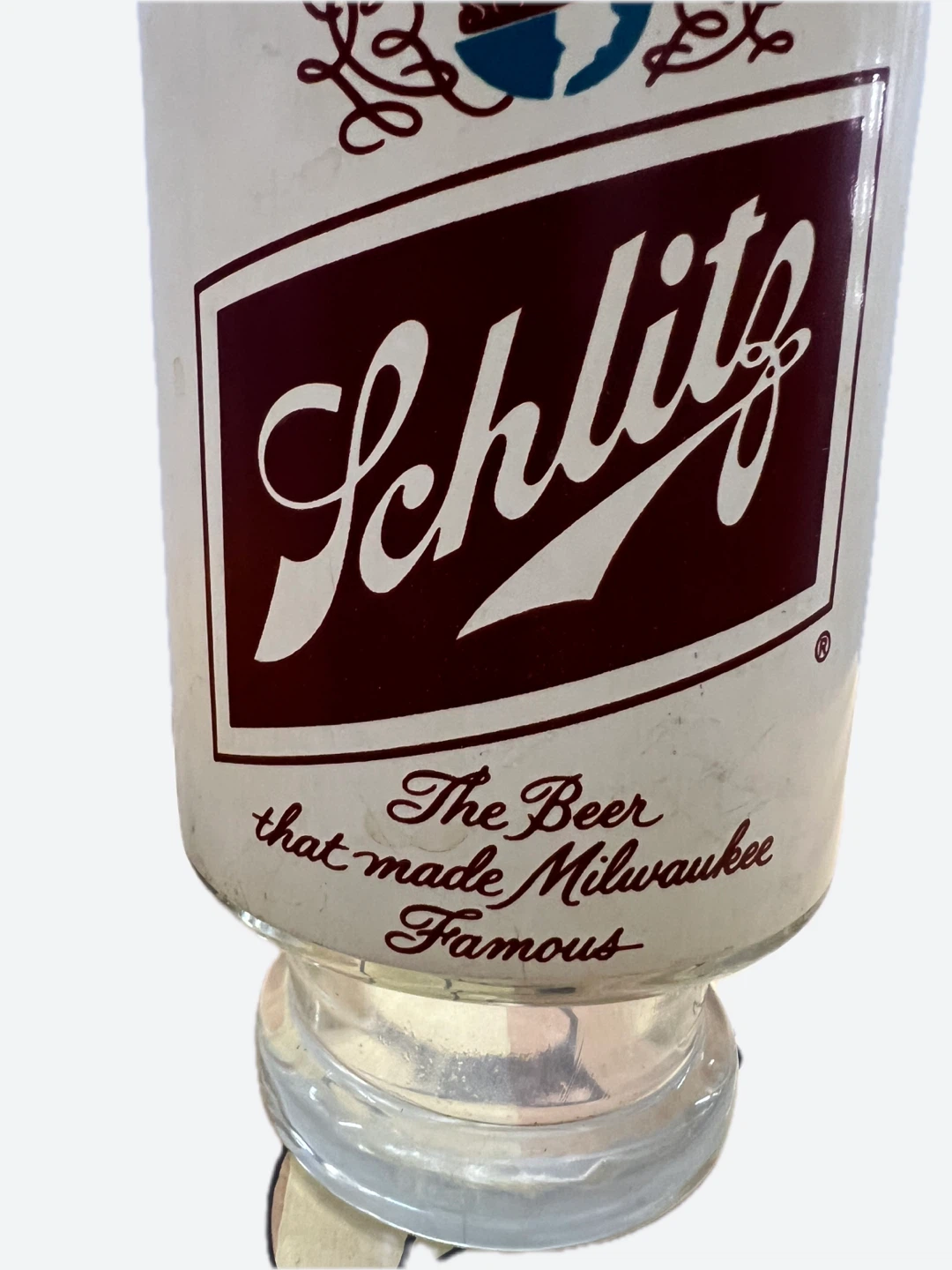Schlitz Beer Glass "The Beer That Made Milwaukee Famous" - photo 2